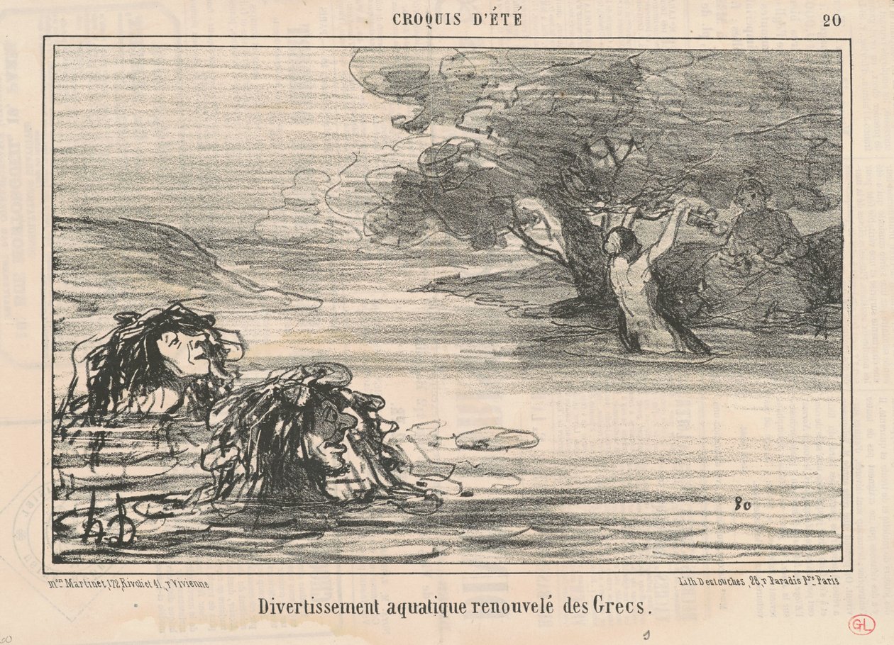 Viihde ... uusittu kreikkalaisilta tekijältä Honoré Daumier