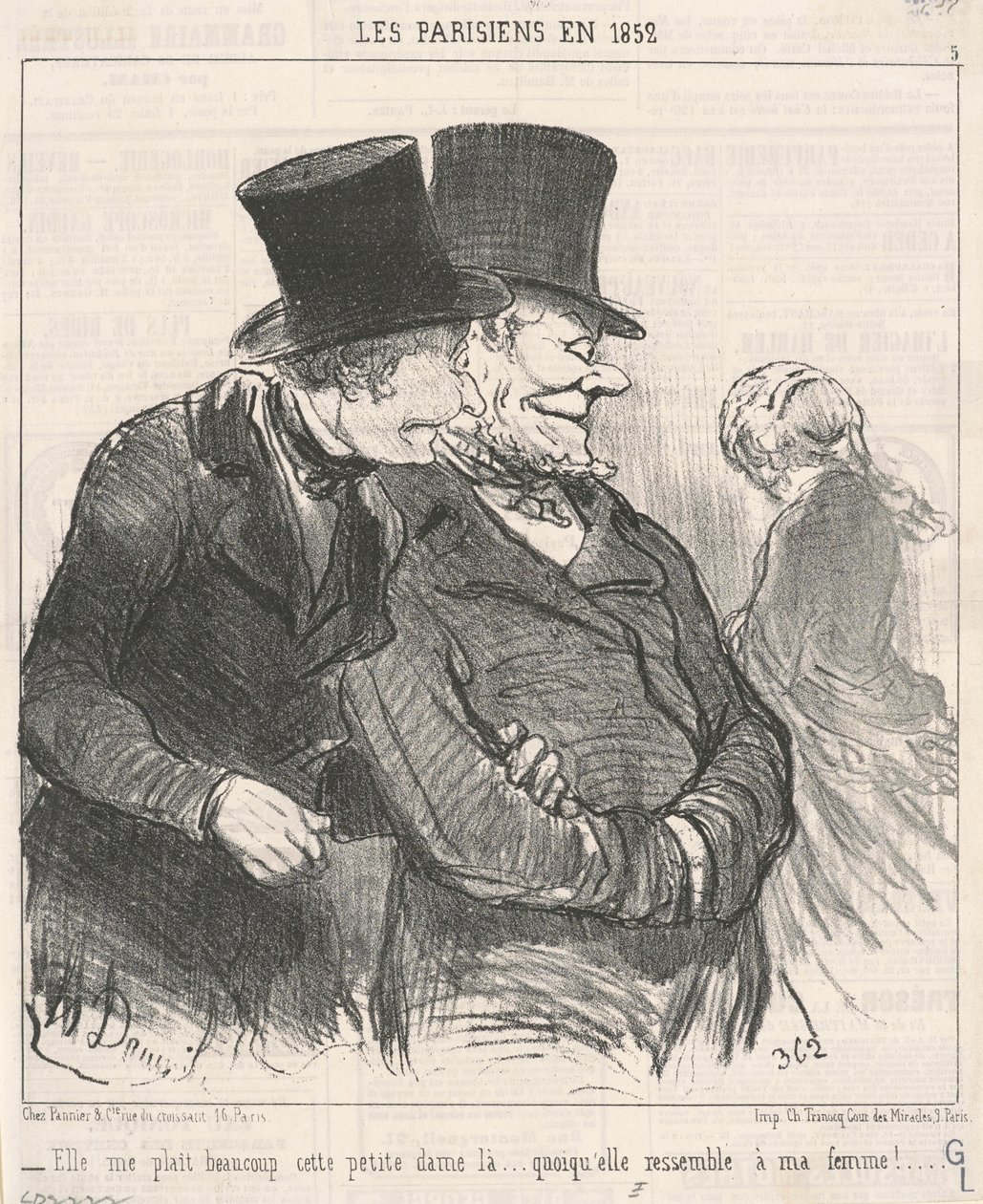 Hän pitää minusta paljon... tekijältä Honoré Daumier