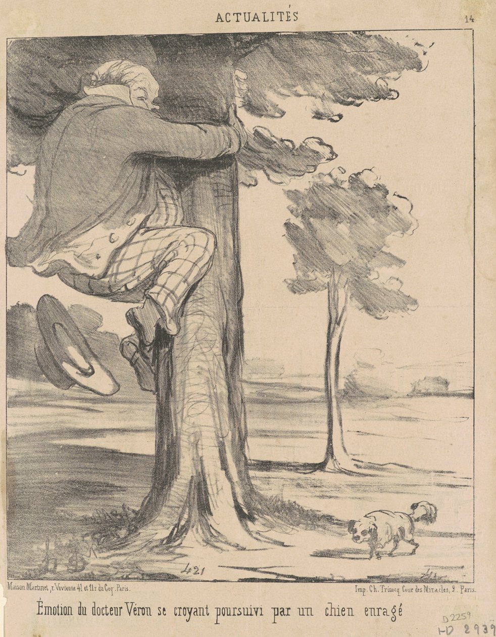 Tohtori Veronin tunteet... tekijältä Honoré Daumier