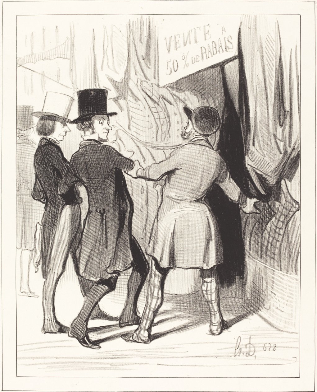 Syökää herrat... tässä on upeita... tekijältä Honoré Daumier
