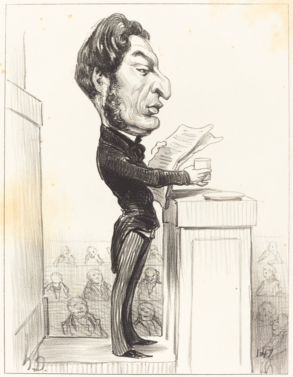 Eugene Rouher tekijältä Honoré Daumier