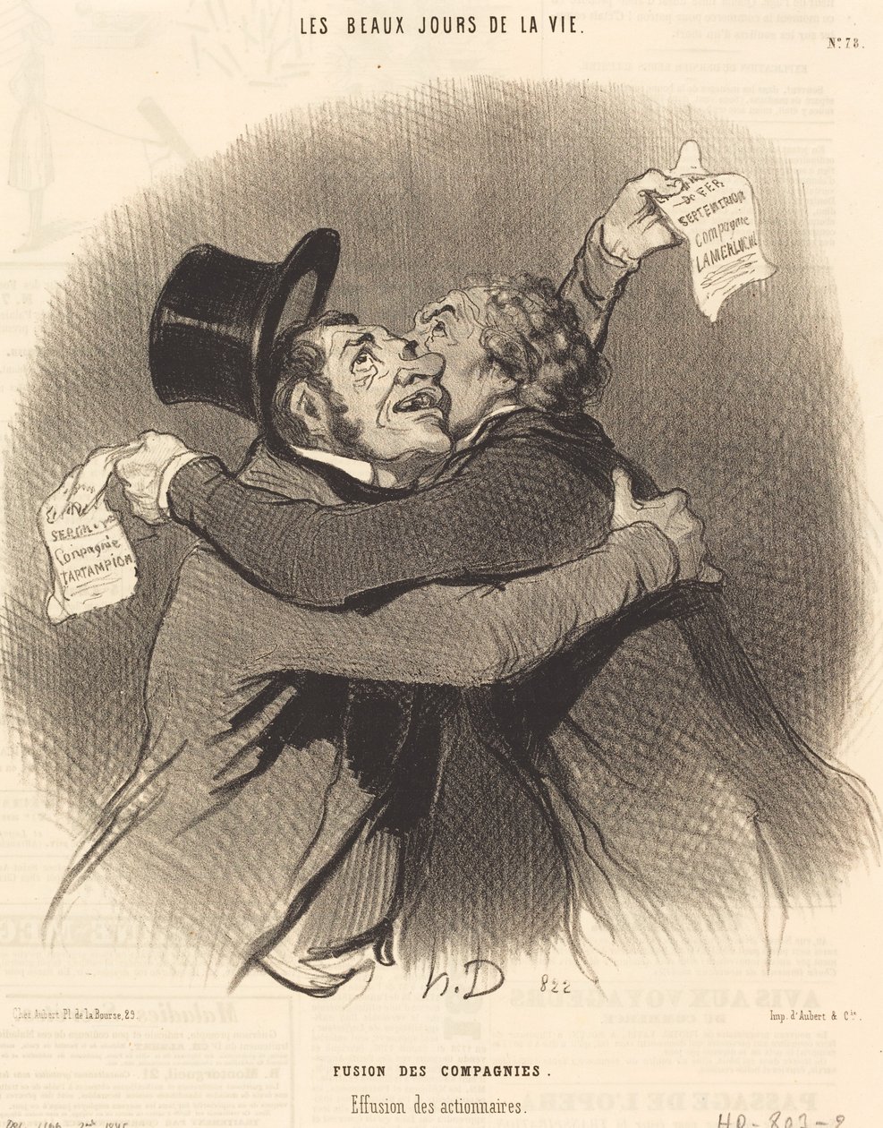 Yritysten sulautuminen tekijältä Honoré Daumier