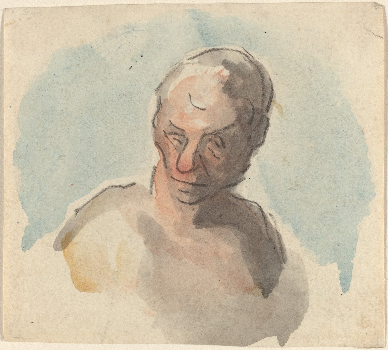 Miehen pää tekijältä Honoré Daumier