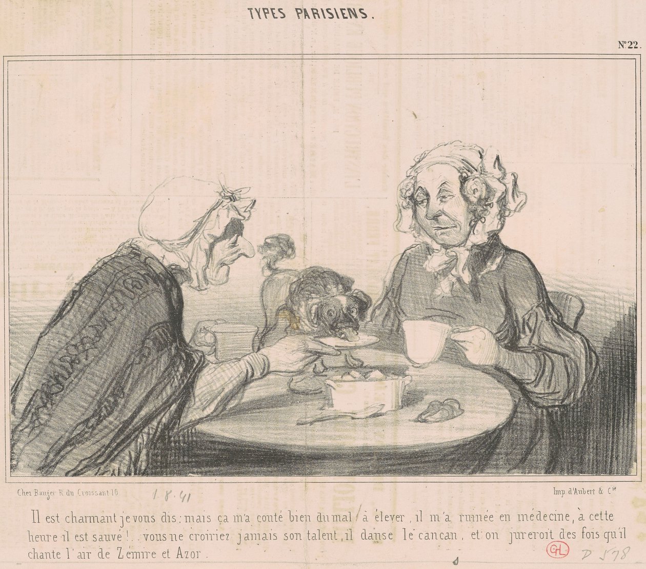 Hän on viehättävä, sanon teille... tekijältä Honoré Daumier