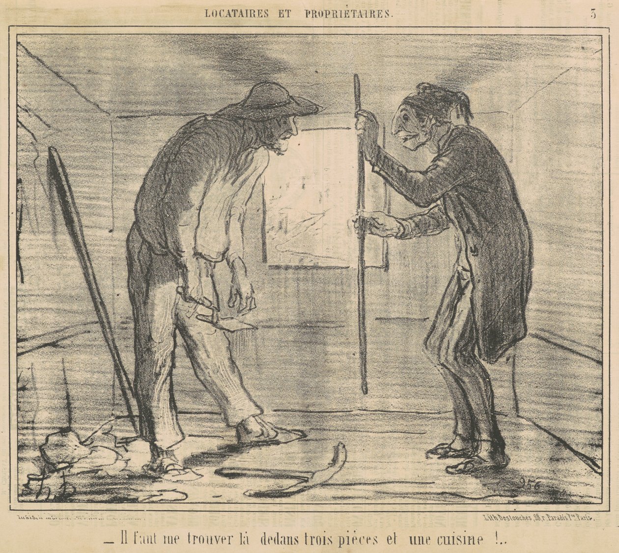 Sinun täytyy löytää minut... kolme kappaletta... tekijältä Honoré Daumier