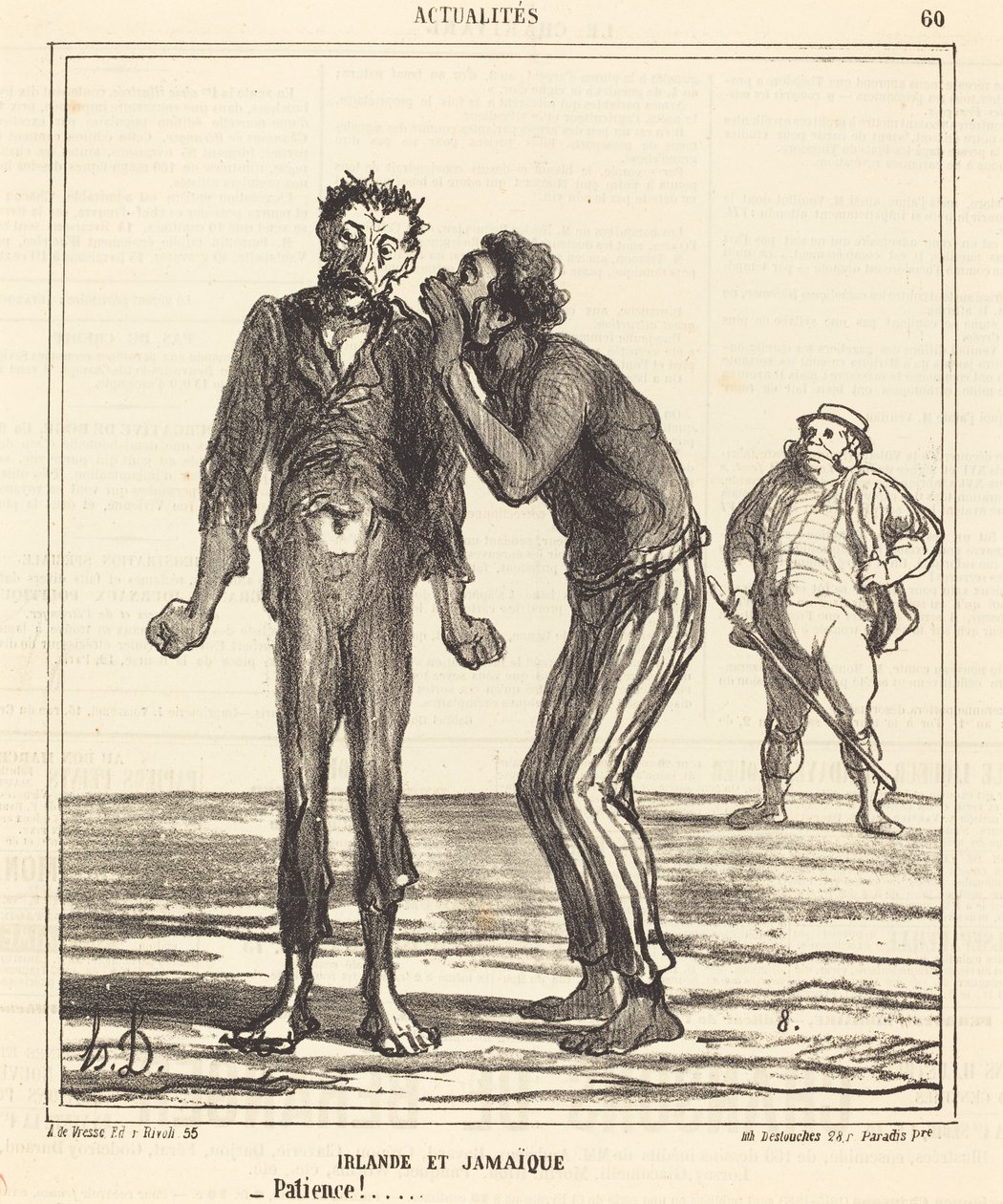 Irlanti ja Jamaika - kärsivällisyyttä!... tekijältä Honoré Daumier