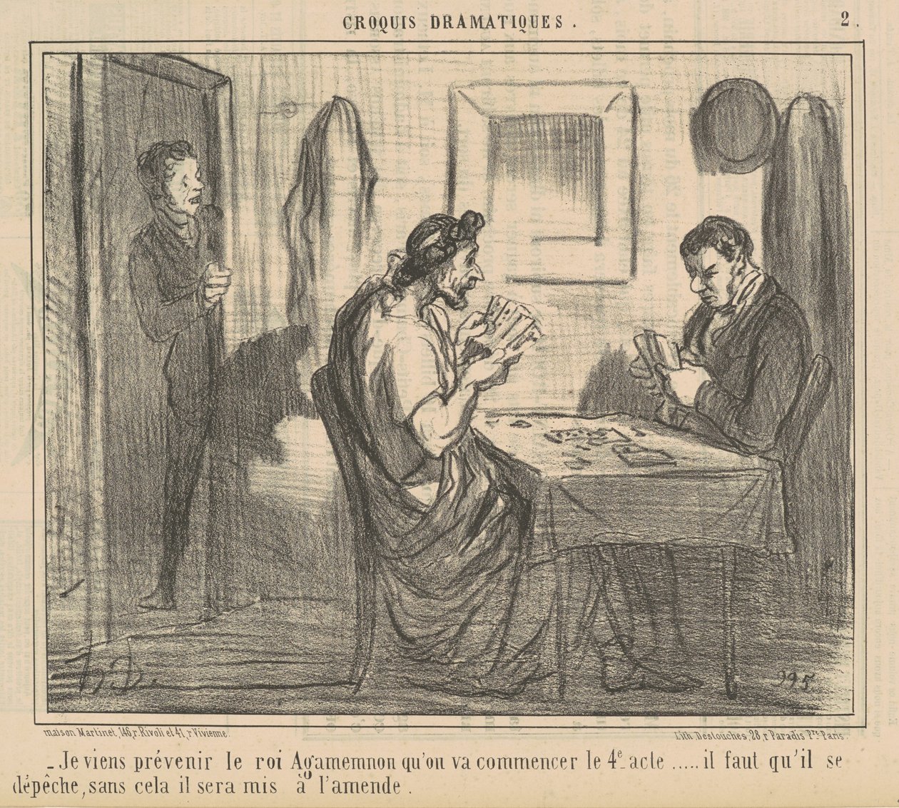 Tulen varoittamaan kuningas Agamemnonia... tekijältä Honoré Daumier
