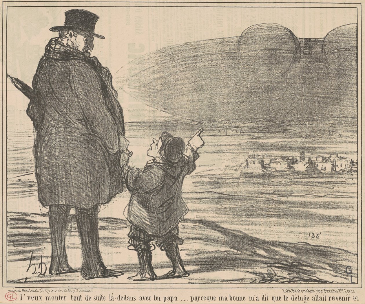 Haluan päästä sinne heti... tekijältä Honoré Daumier
