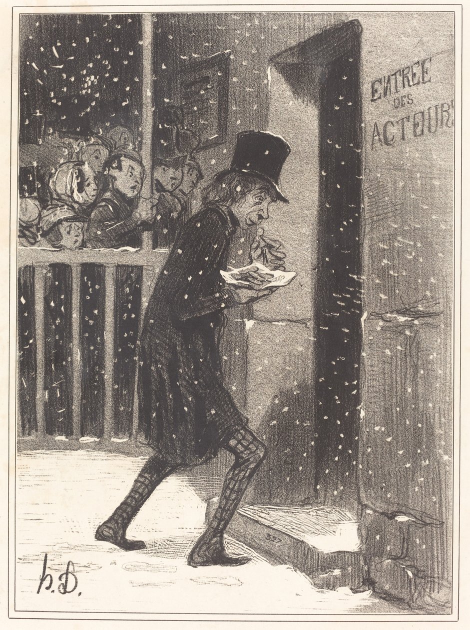 Tightrope Walker -näyttelijä tekijältä Honoré Daumier