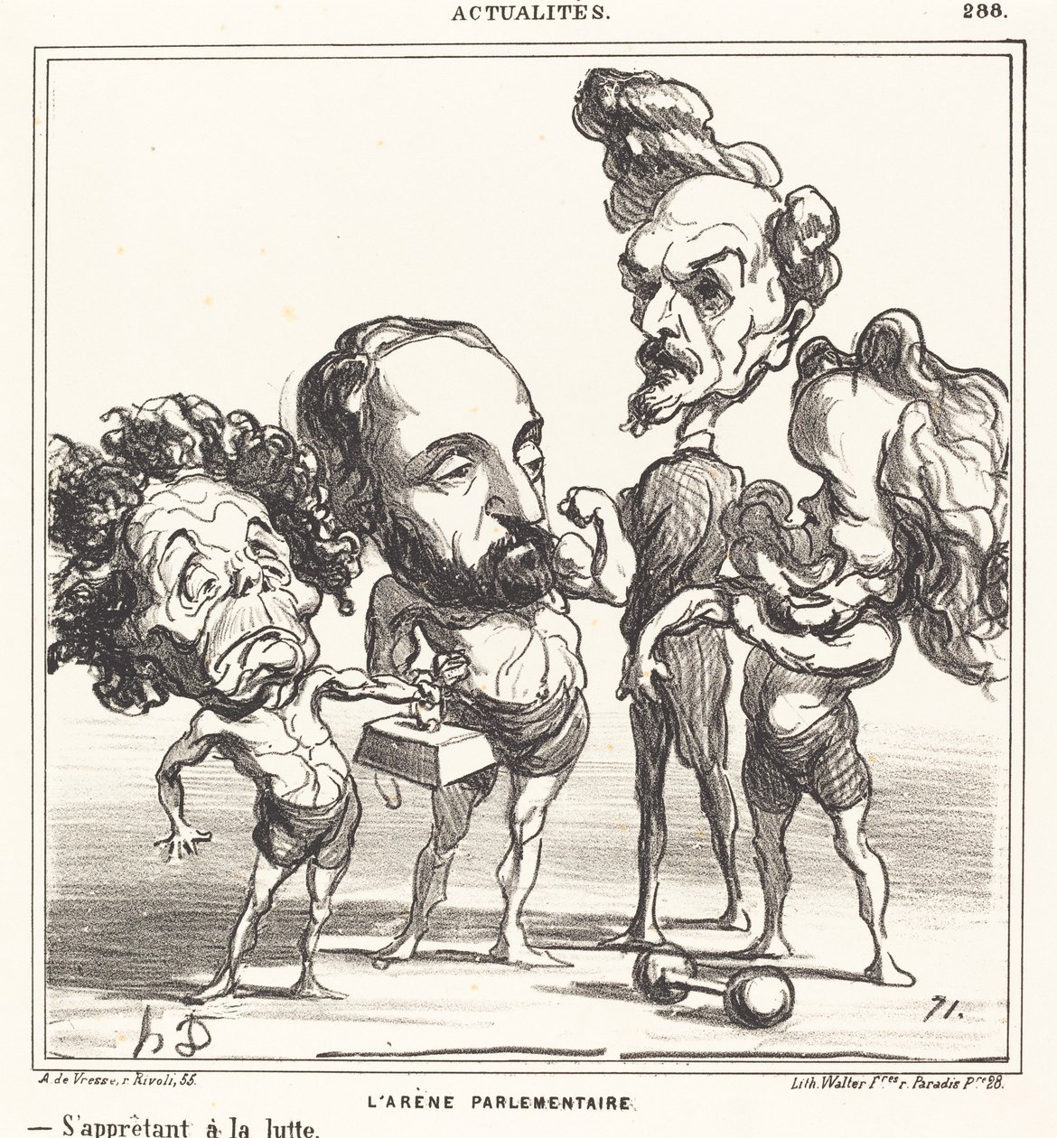 Eduskuntaareena tekijältä Honoré Daumier