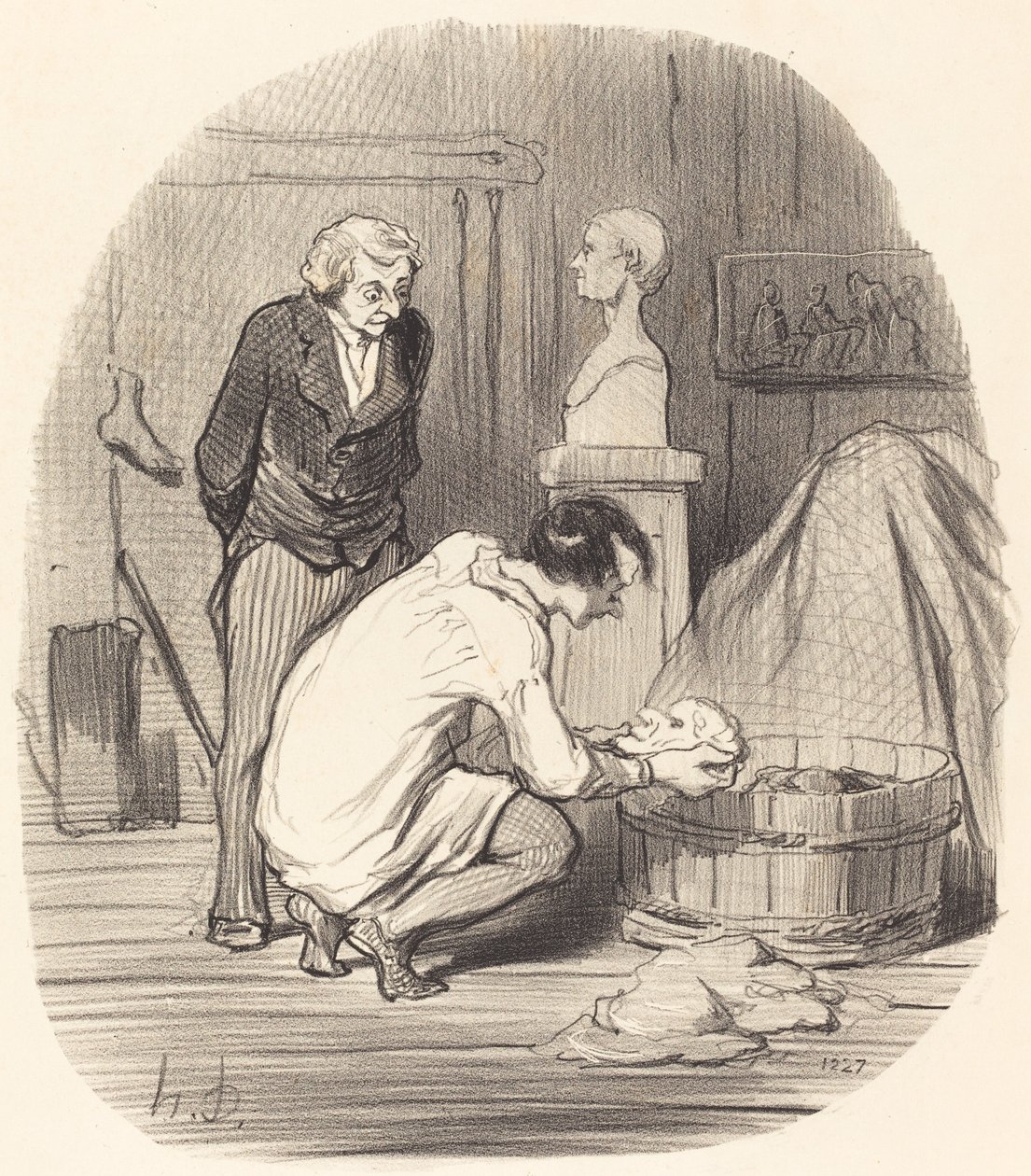 Taiteilija - Siinä se!... tekijältä Honoré Daumier