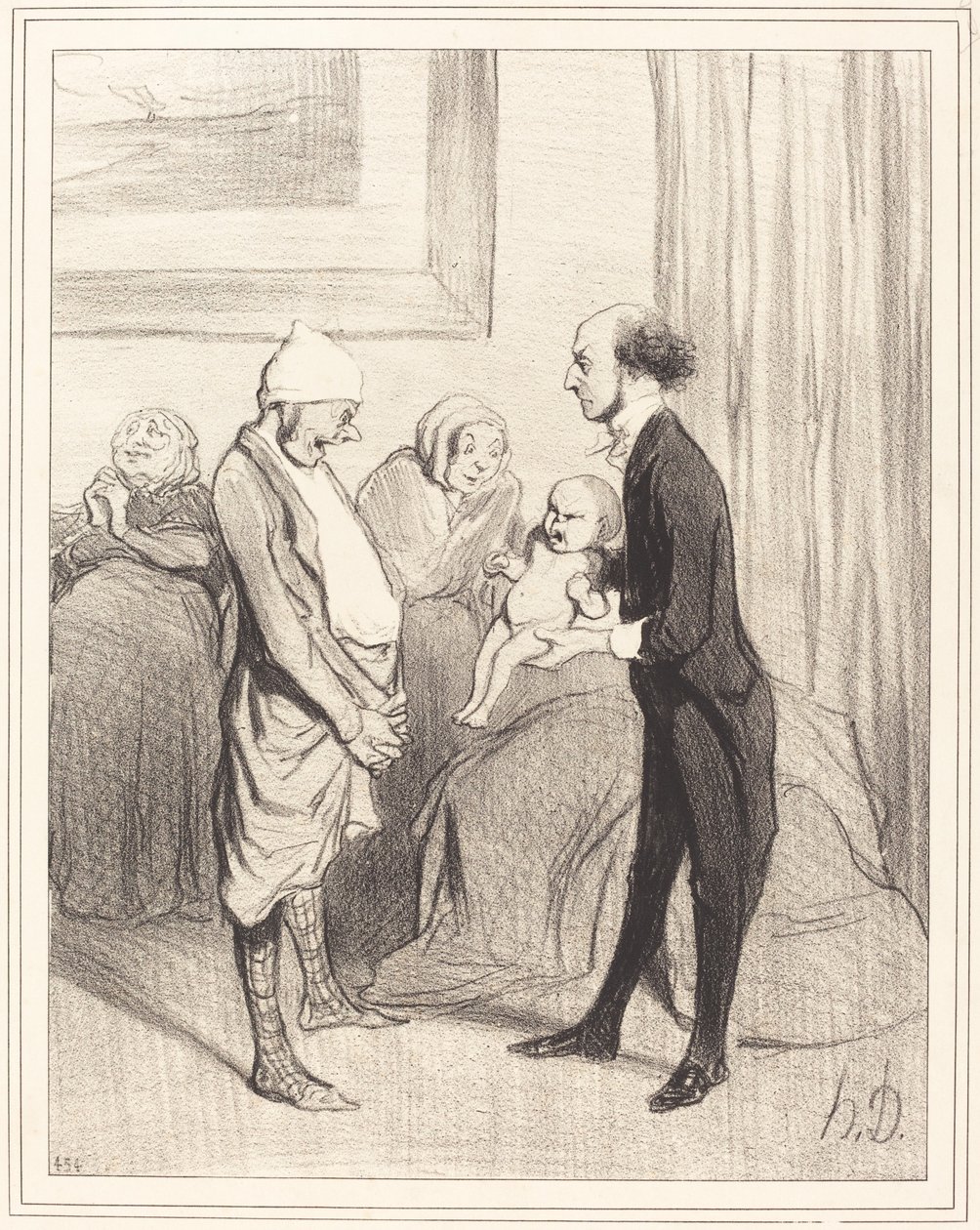 Sisäänpääsy elämään tekijältä Honoré Daumier