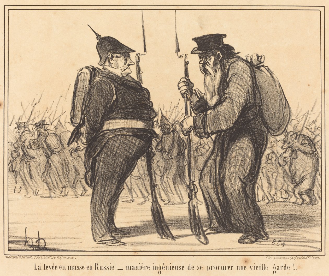 Mass Levy Venäjällä... tekijältä Honoré Daumier