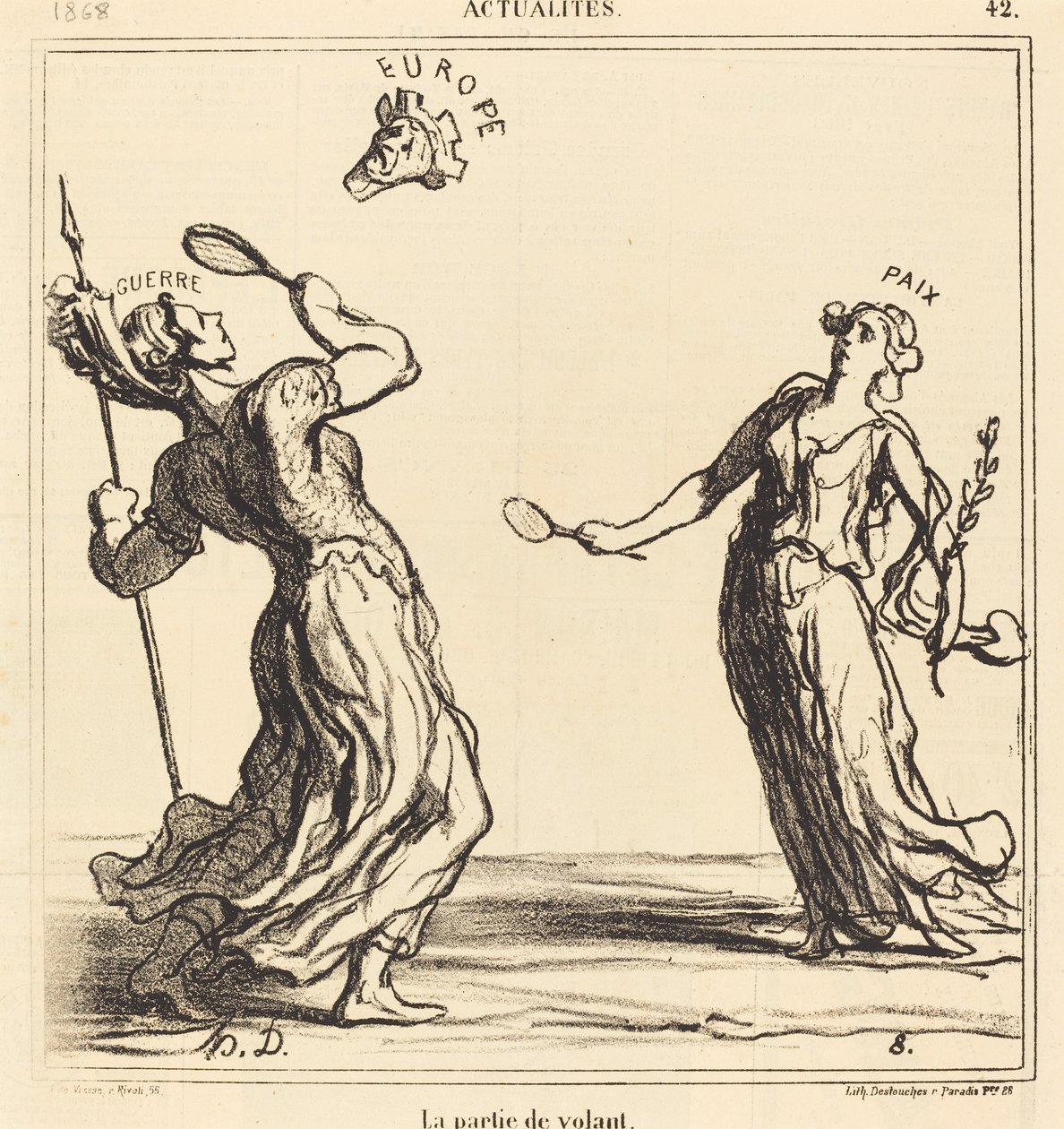 Ohjauspyörän osa tekijältä Honoré Daumier