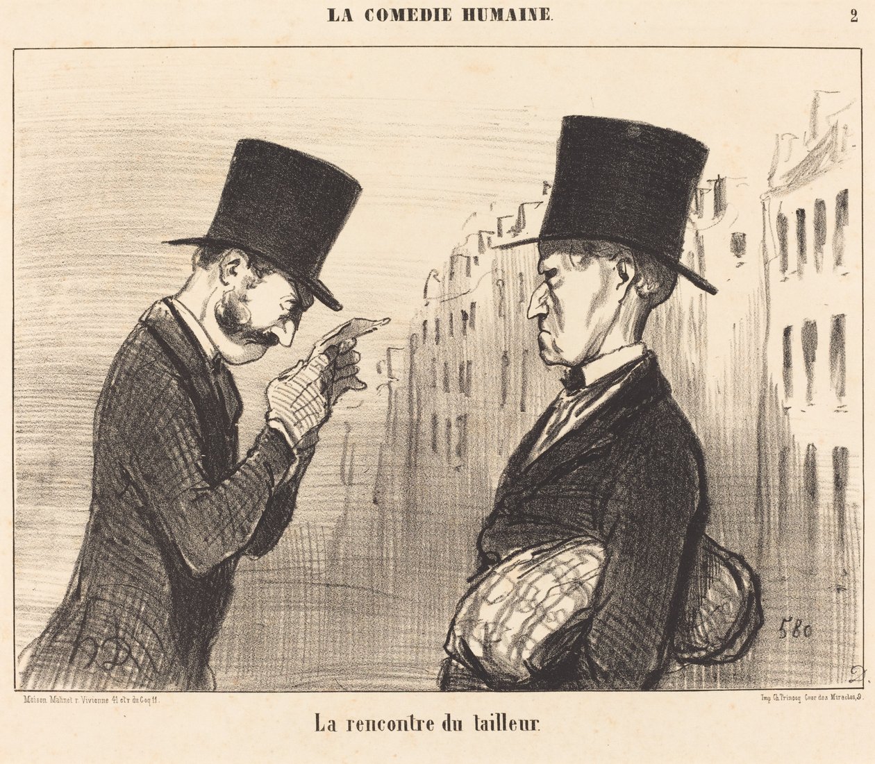 Räätälin kokous tekijältä Honoré Daumier