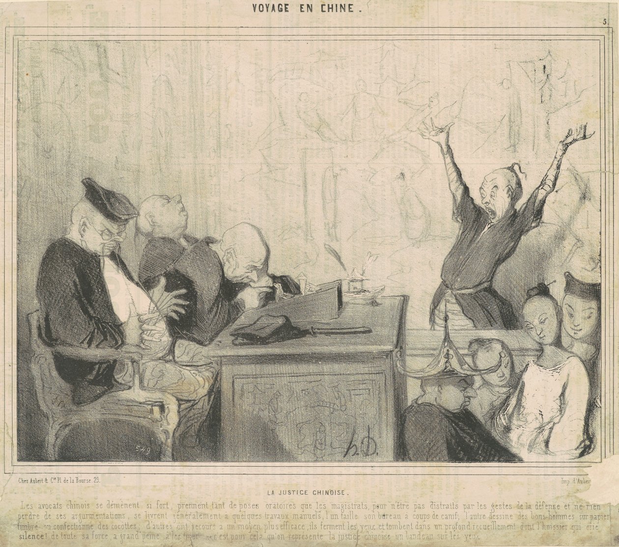 Kiinan oikeutta tekijältä Honoré Daumier