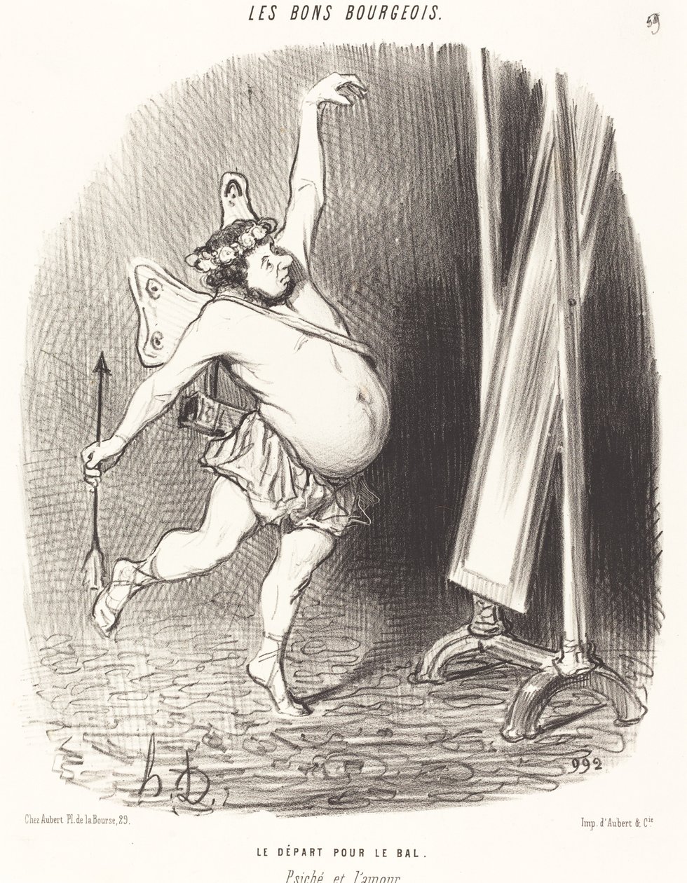 Lähtö palloon tekijältä Honoré Daumier