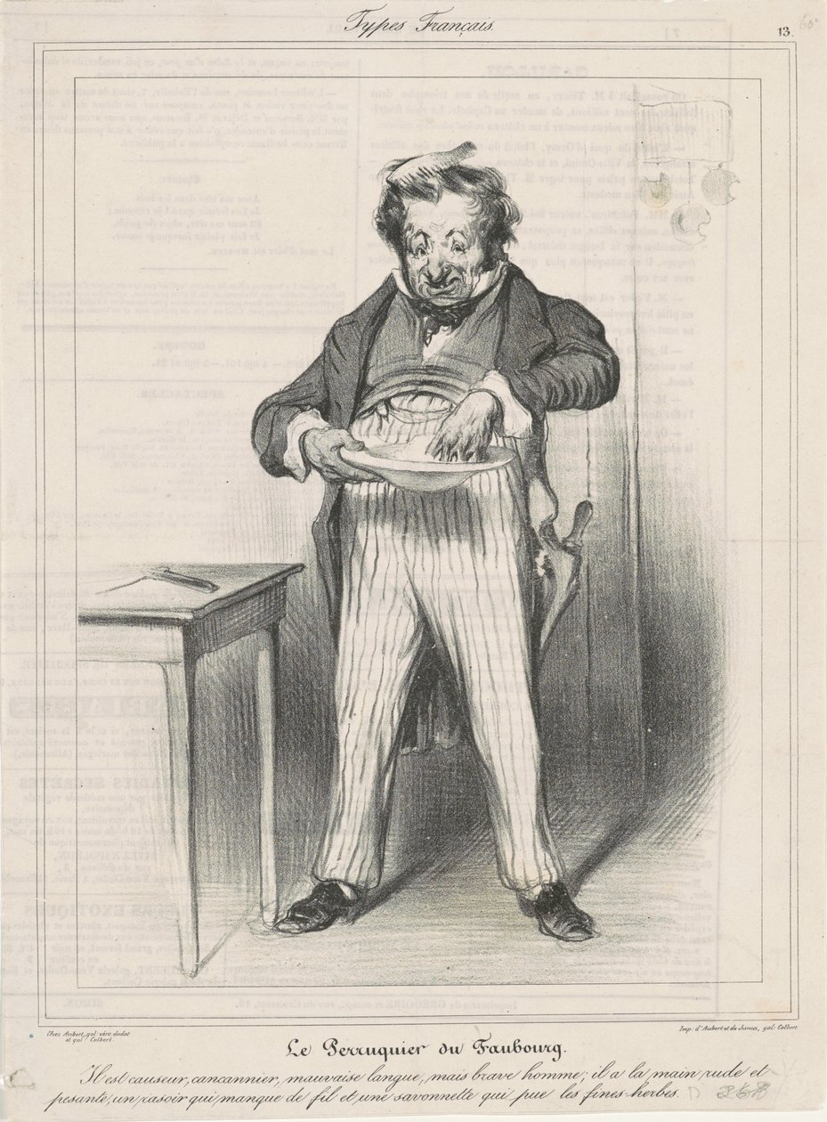 Faubourgin peruukkivalmistaja tekijältä Honoré Daumier