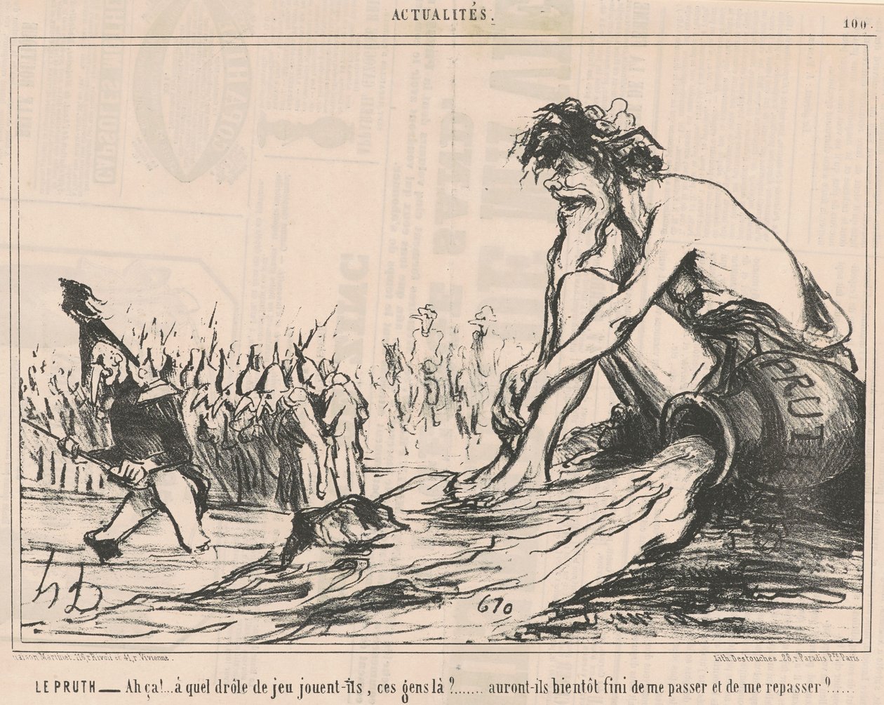 Le Pruth tekijältä Honoré Daumier