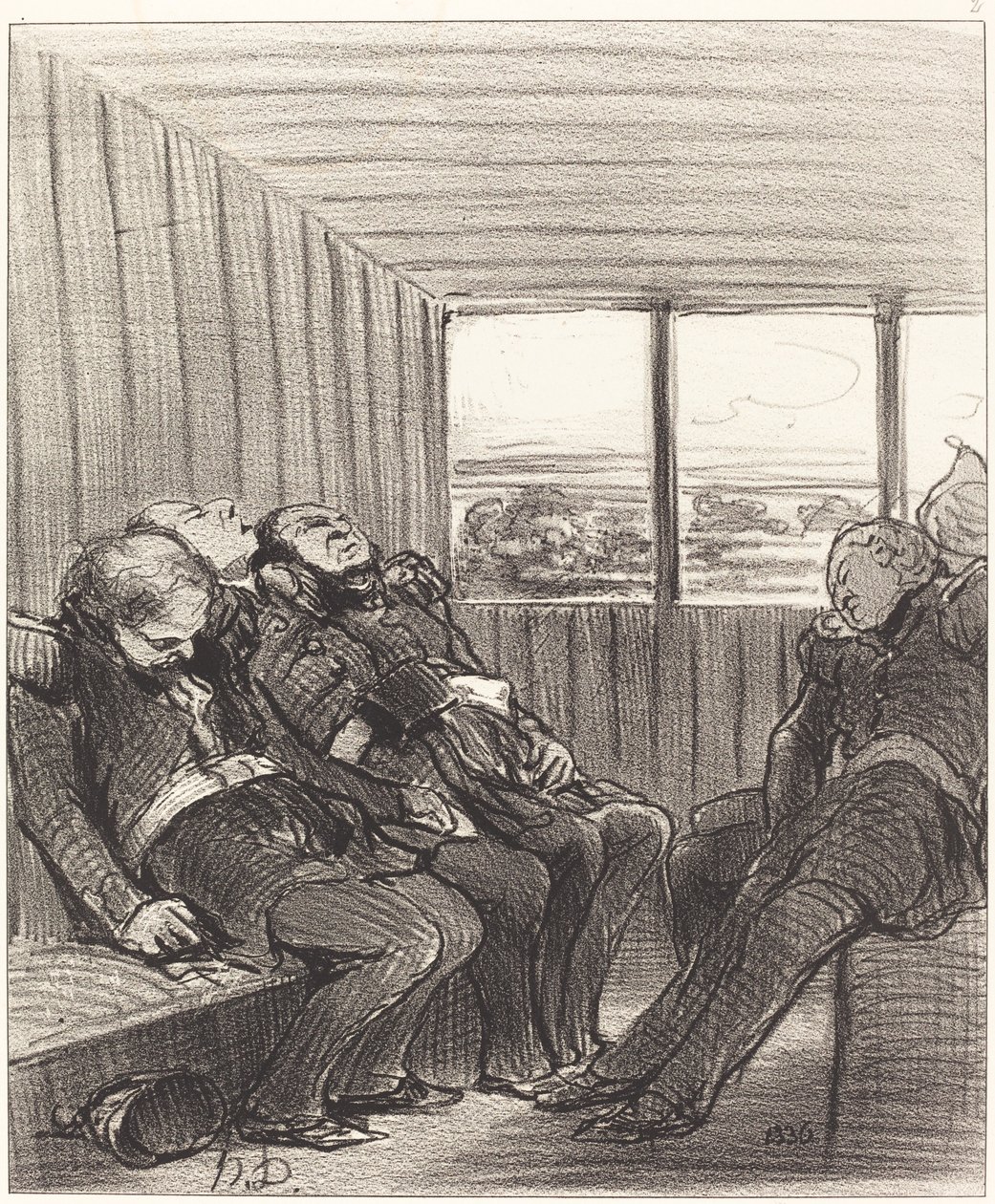 Matka junalla... tekijältä Honoré Daumier