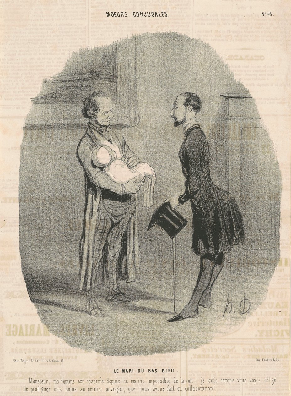 Sinisukkasen aviomies... tekijältä Honoré Daumier