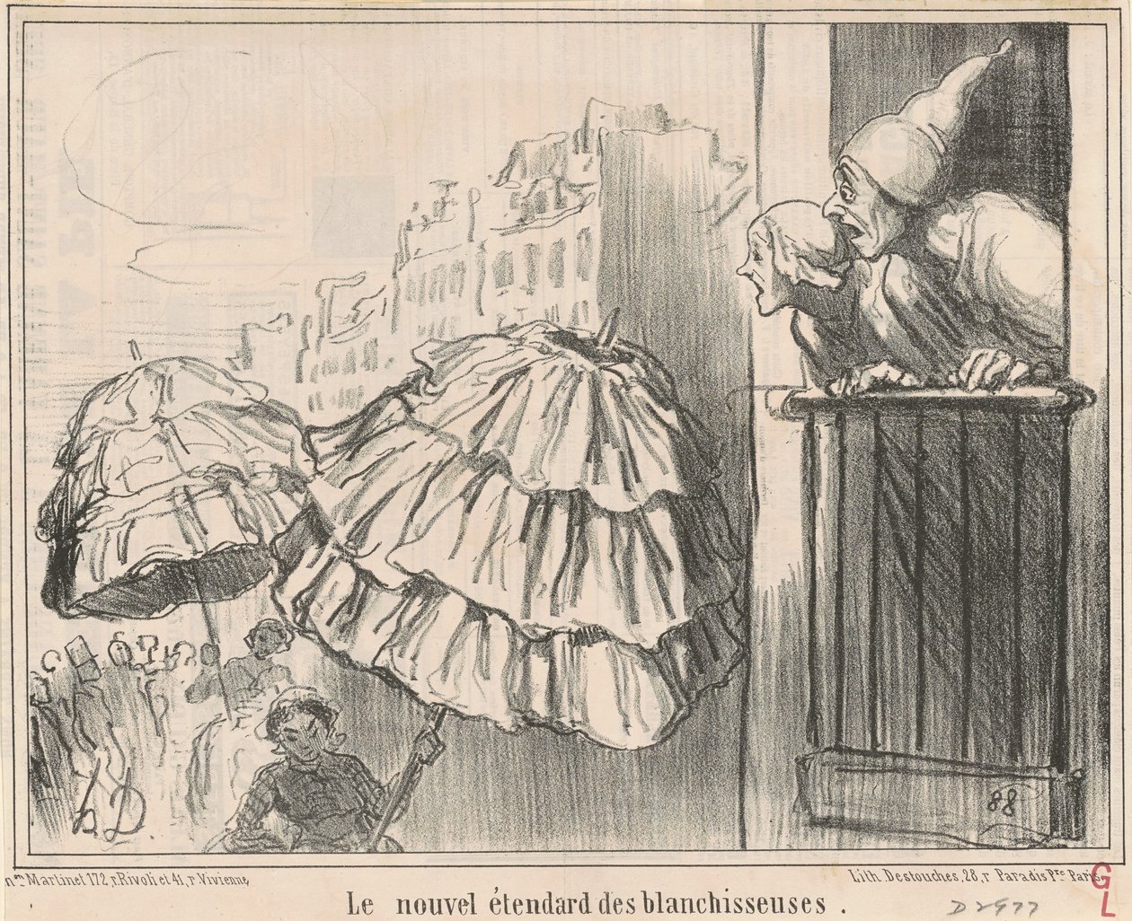 Pesujen uusi banneri tekijältä Honoré Daumier