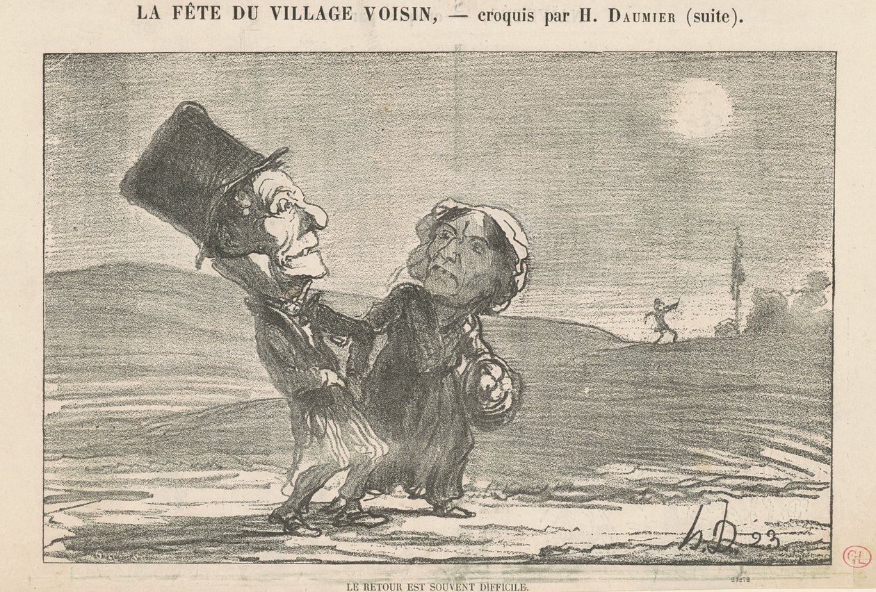 Paluu on usein vaikeaa tekijältä Honoré Daumier