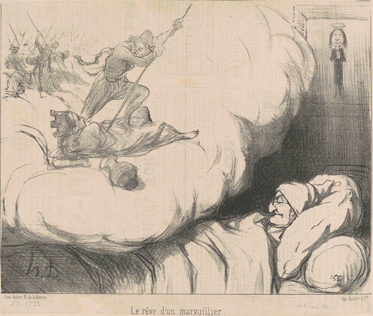 Kirkonhoitajan unelma tekijältä Honoré Daumier