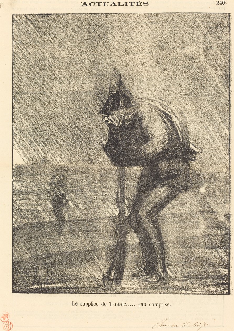 Tantaalin kidutus... vesi mukaan lukien tekijältä Honoré Daumier
