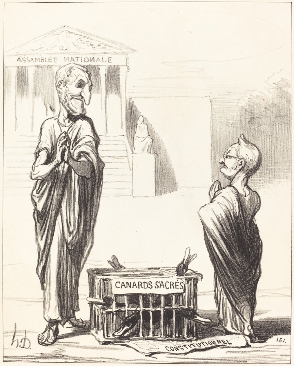 Imperiumin Augurs... tekijältä Honoré Daumier