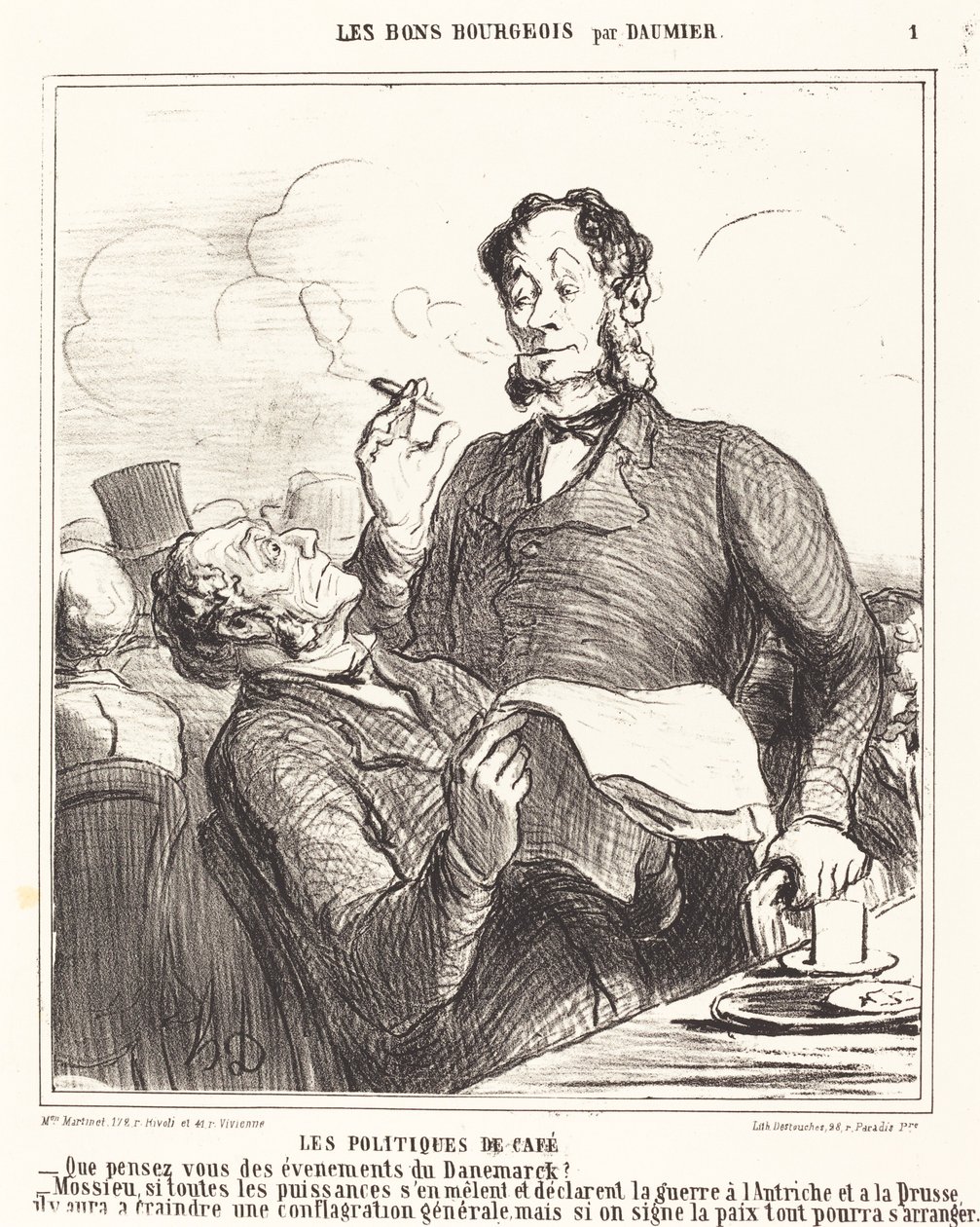 Kahvikäytännöt tekijältä Honoré Daumier