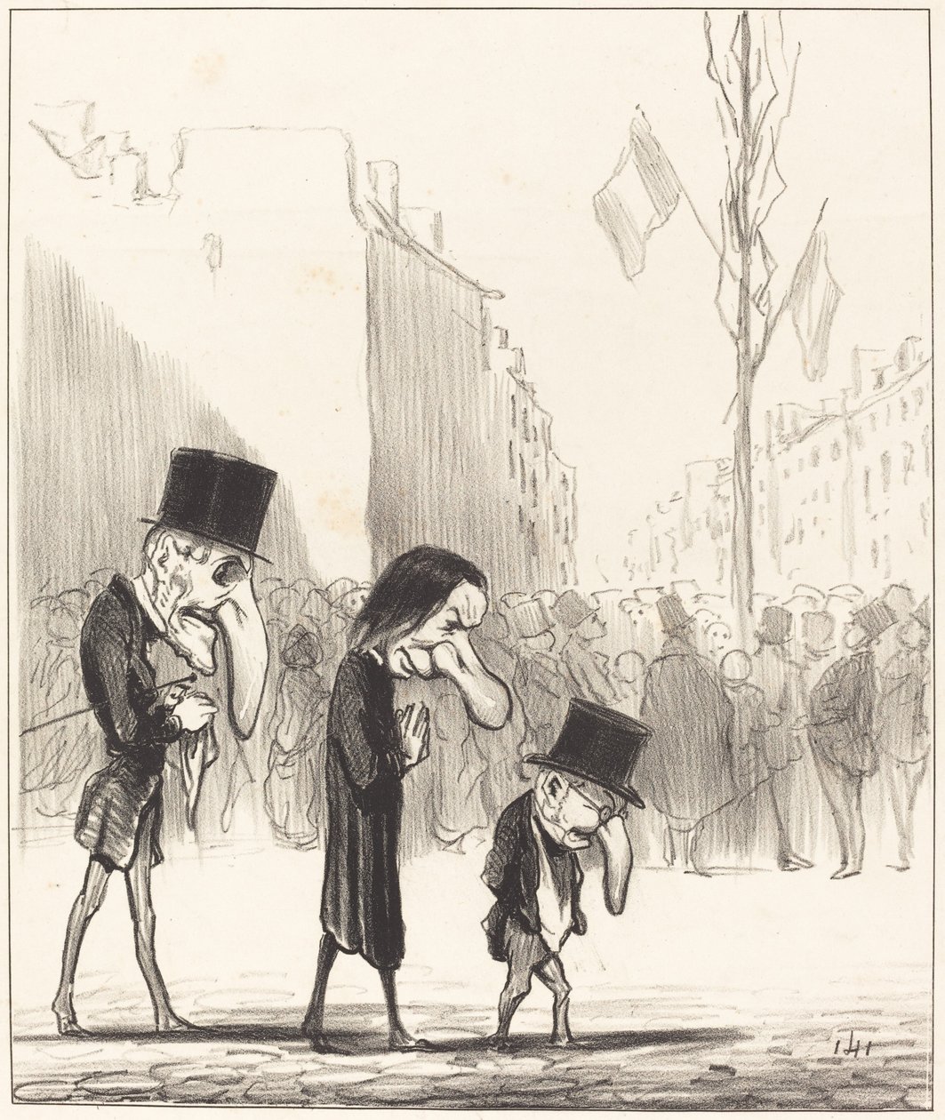 Kolme pientä pyhää tekijältä Honoré Daumier