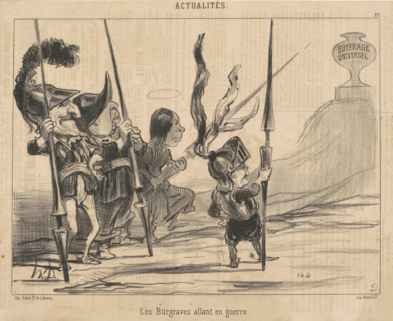 Porvarit lähtevät sotaan tekijältä Honoré Daumier