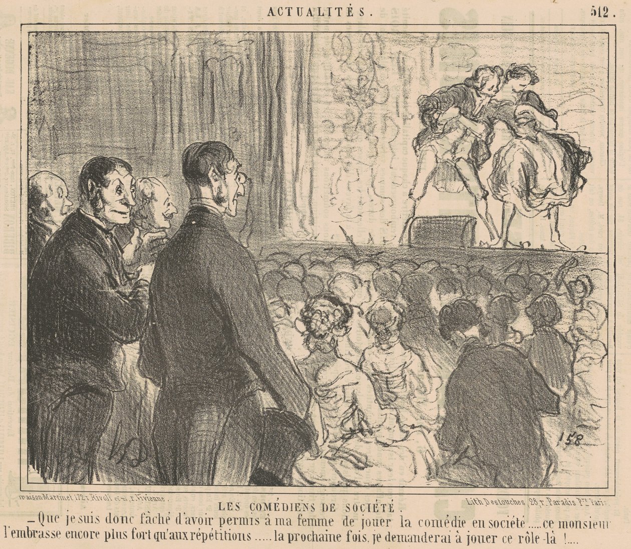 Sosiaaliset koomikot tekijältä Honoré Daumier