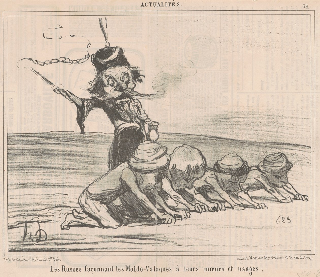 Muodostaa heille moldo-vlachit... tekijältä Honoré Daumier