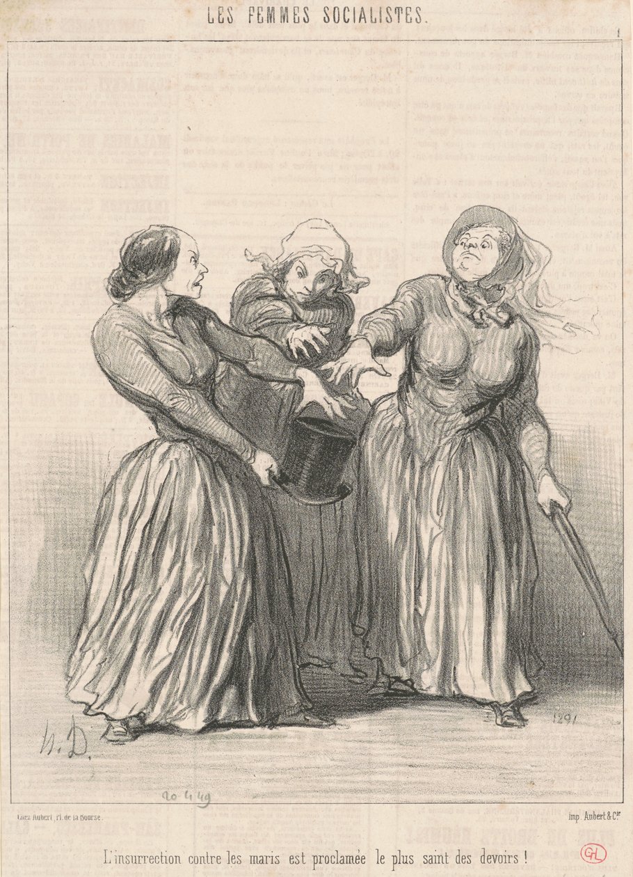 Kapina aviomiehiä vastaan... tekijältä Honoré Daumier