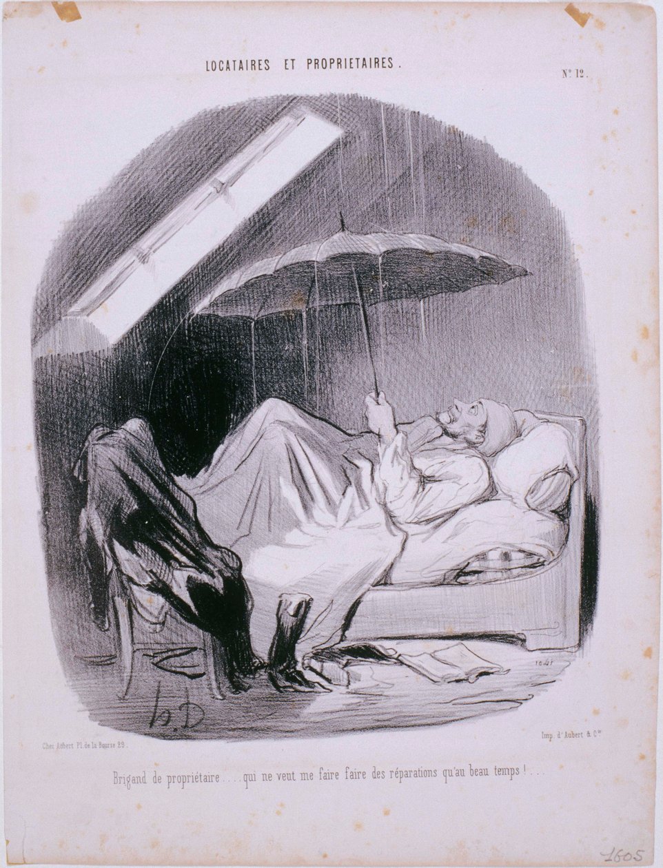 Vuokralaiset ja vuokranantajat - vuokranantajan prikaati tekijältä Honoré Daumier