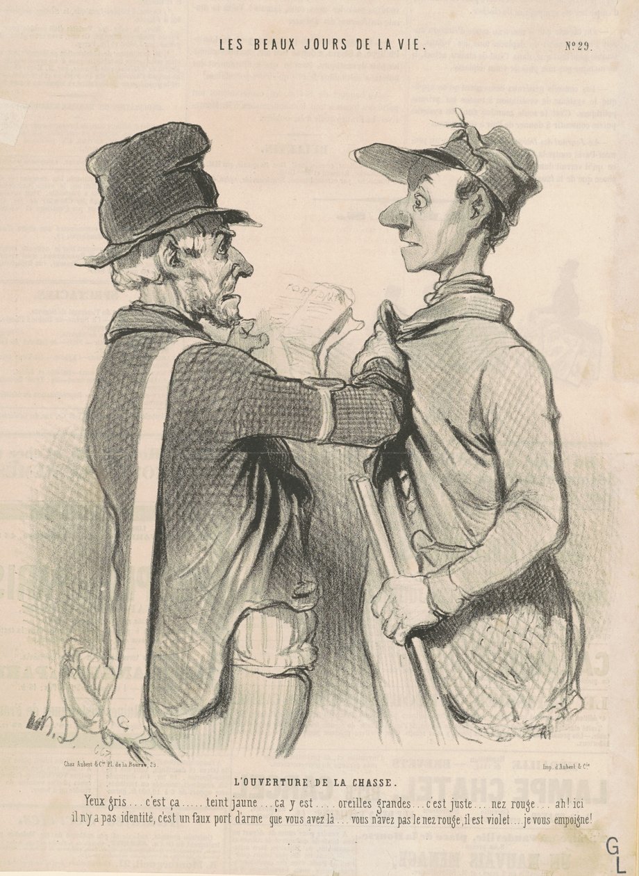 Metsästyksen avaus tekijältä Honoré Daumier