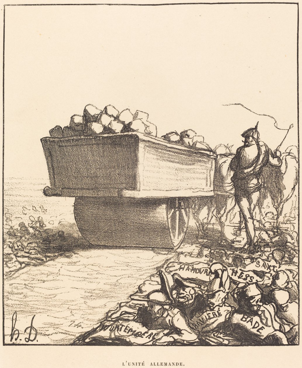 Saksan yhtenäisyys tekijältä Honoré Daumier