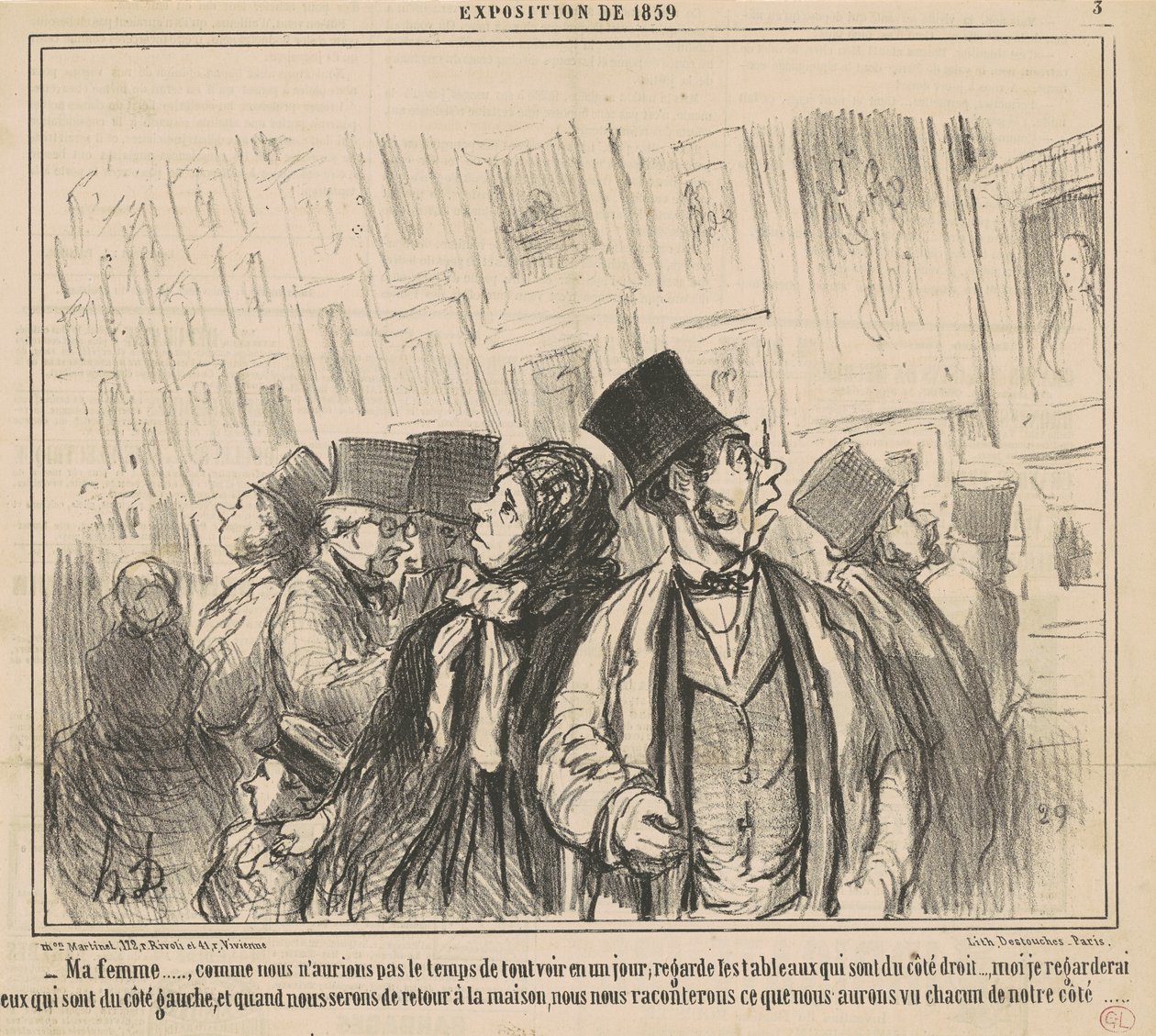 Vaimoni ..., koska meillä ei olisi ... tekijältä Honoré Daumier