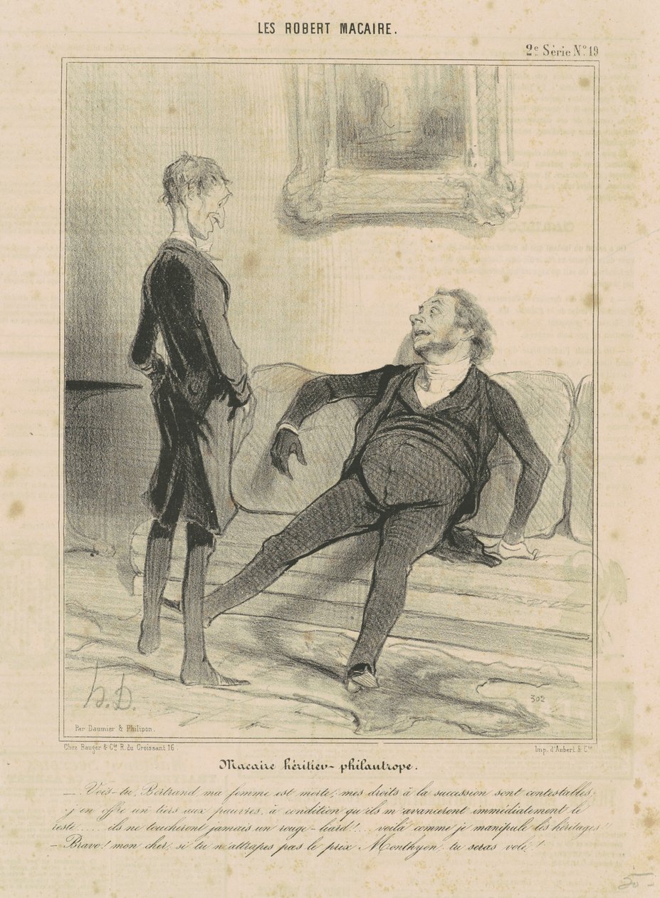 Macairen perillinen-filantrooppi tekijältä Honoré Daumier