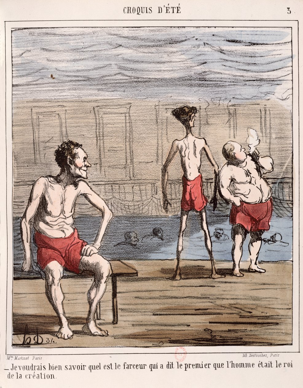 "Ihminen, luomisen kuningas" tekijältä Honoré Daumier