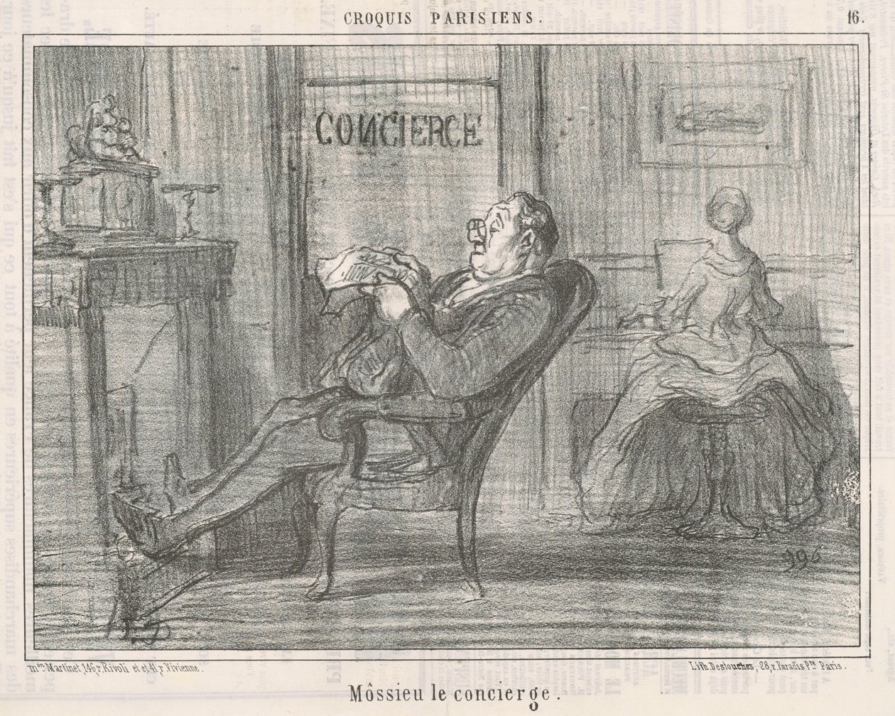 Mossie talonmies tekijältä Honoré Daumier
