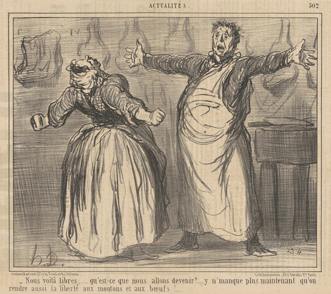 Olemme vapaita... tekijältä Honoré Daumier