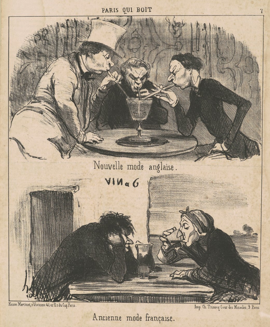 Uusi englantilainen muoti tekijältä Honoré Daumier