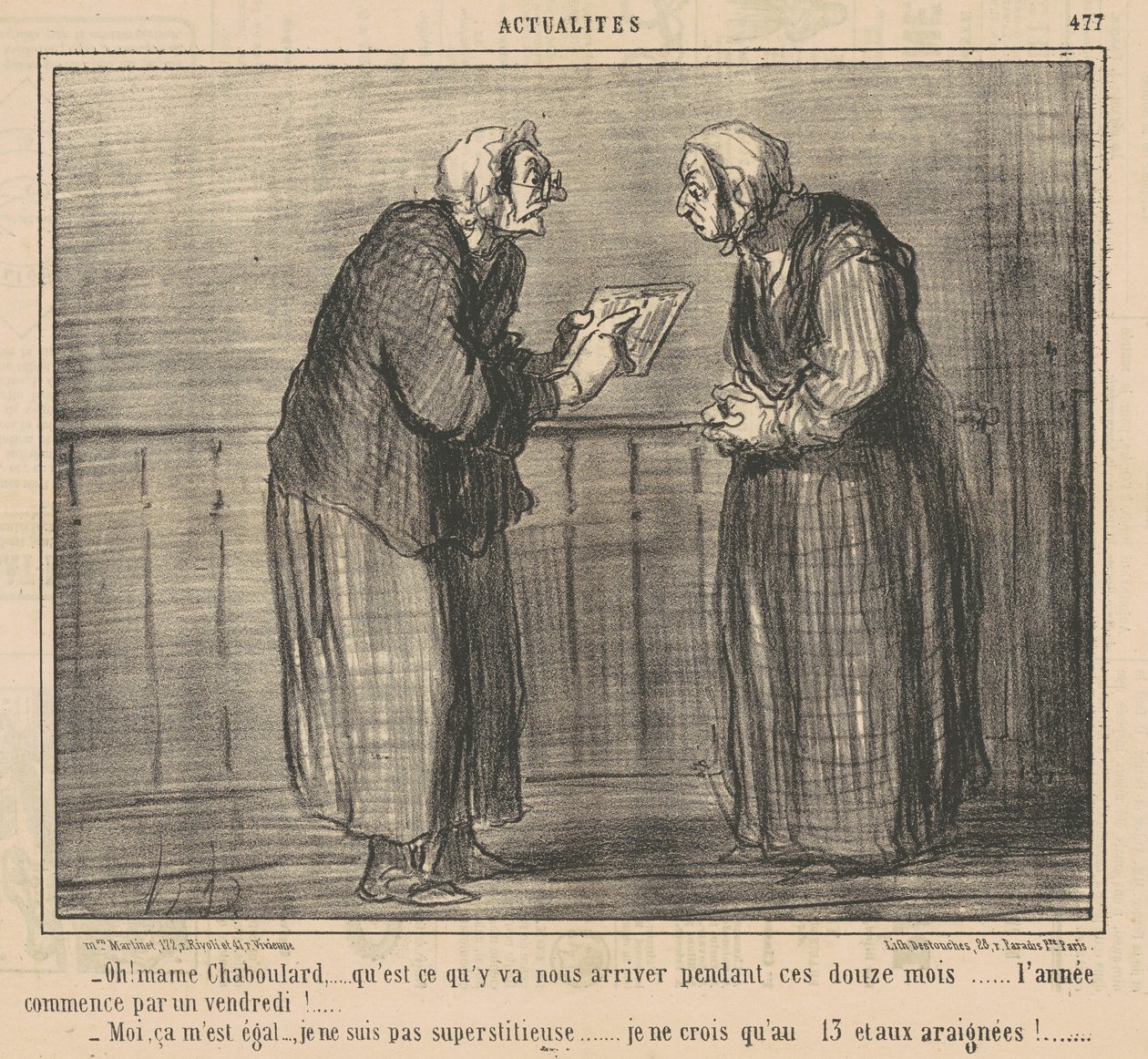 Vai niin! Mamechaboulard... mitä tulee... tapahtuu... tekijältä Honoré Daumier