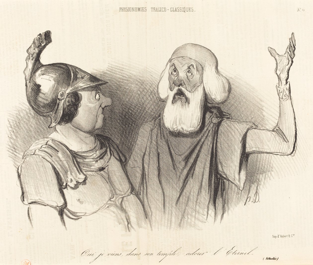 Kyllä minä tulen hänen temppeliinsä... tekijältä Honoré Daumier