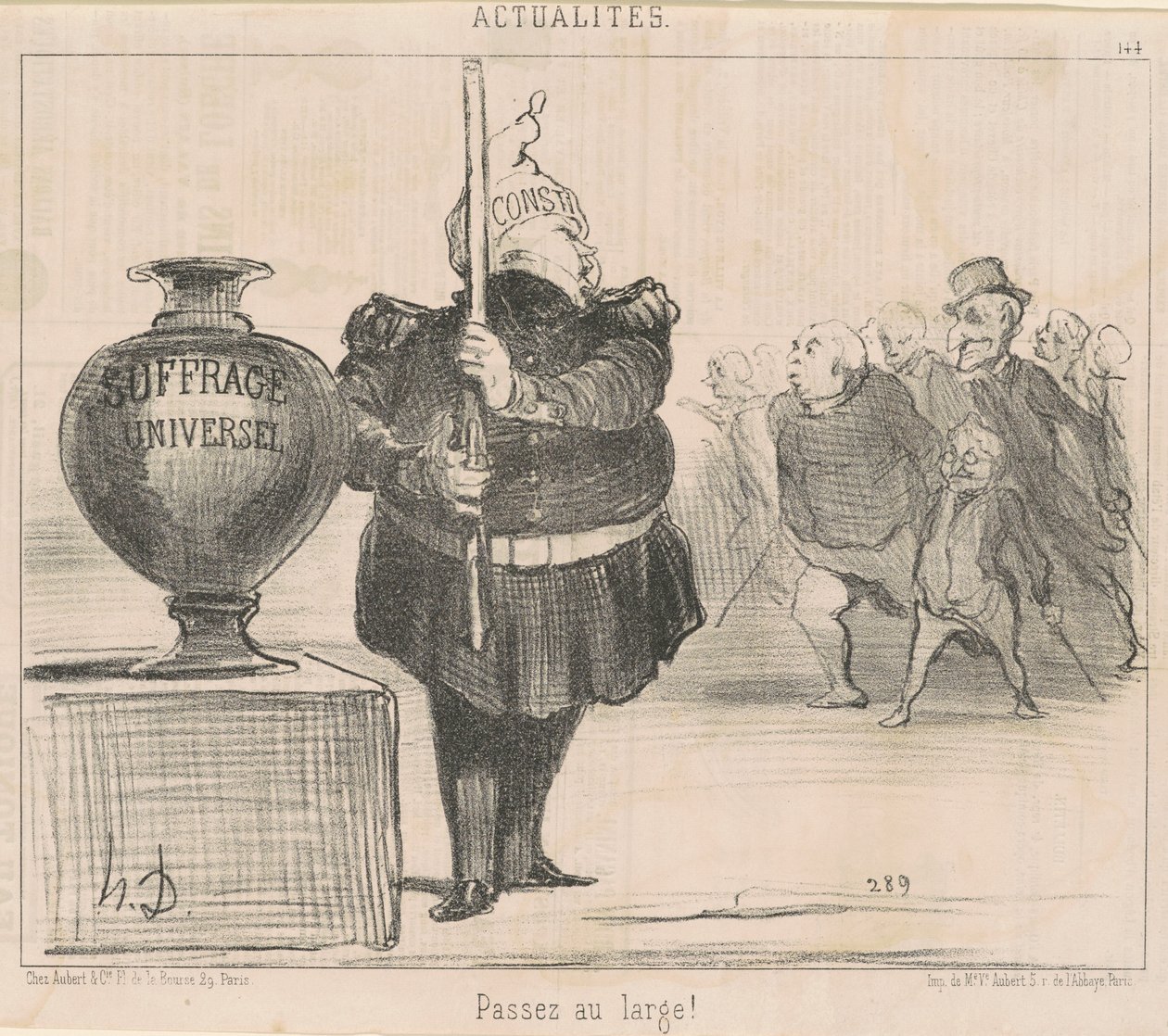Mennä ohi! tekijältä Honoré Daumier
