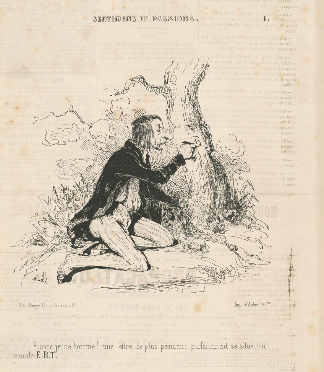 Köyhä nuori mies! tekijältä Honoré Daumier
