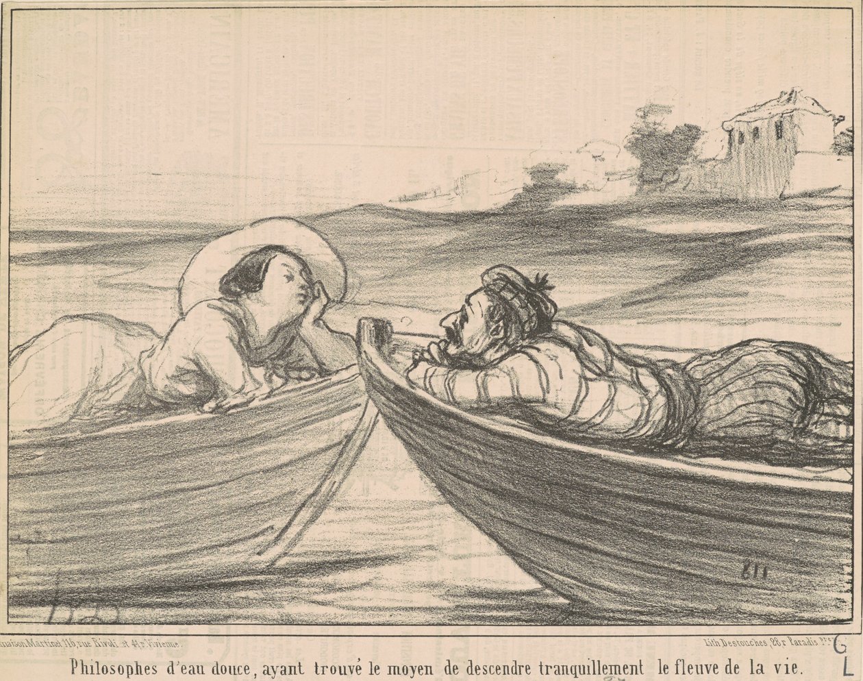 Makean veden filosofit... tekijältä Honoré Daumier